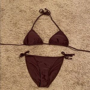 Brown bikini!